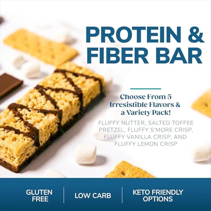 Wonderslim High Fiber Protein Bars, Fluffy Nutter | 15g Protein, 7g Fiber | Low Sugar, Low Carb | Healthy Indulgence | Satisfying, Supports Energy & On-the-Go Convenience, 7 Pack - Image 4