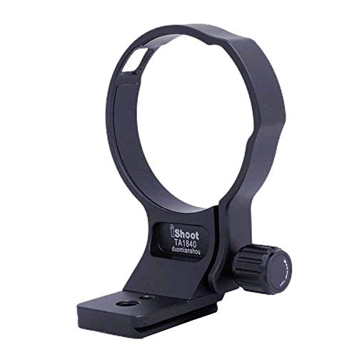 iShoot 76mm Metal Tripod Mount Ring Lens Collar Compatible with Tamron 18-400mm f/3.5-6.3 Di II VC HLD B028, Lens Support Holder Bracket Bottom is Arca-Swiss Fit Quick Release Plate Feature Dovetail Groove - Image 1