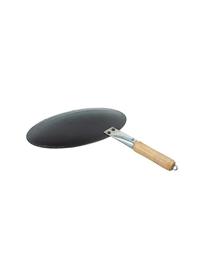 RAJ IRON IRON TAWA WITH HANDLE, 29.5 CM , BLACK, IHT012 , 1 PC  - Image 3