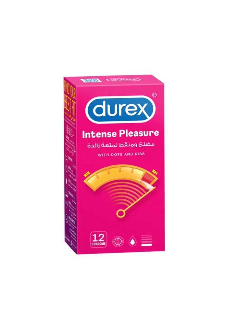 DUREX INTENSE PLEASURE 12 CONDOMS
