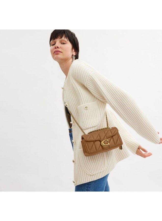 coachoutlet Quilted Leather Shoulder Bag with Signature Gold C Turnlock & Chain Strap - Luxurious Designer Handbag for Women, Perfect for Everyday - Tabby 20 - Image 5