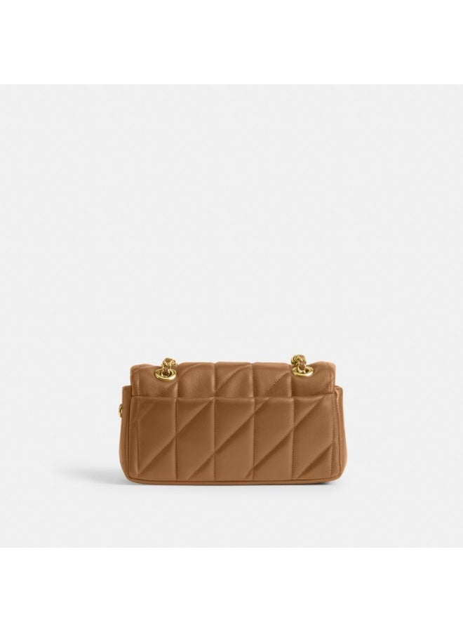 coachoutlet Quilted Leather Shoulder Bag with Signature Gold C Turnlock & Chain Strap - Luxurious Designer Handbag for Women, Perfect for Everyday - Tabby 20 - Image 3