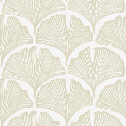 TEKCOOL Wallpaper for Home & Kitchen | Peel and Stick | Self Adhesive | Easy to Clean | Waterproof | Easy Line Up | Ideal for Wall Decoration | 17.7X118Inch | Zebra Beige (Pack of 3) - Image 1