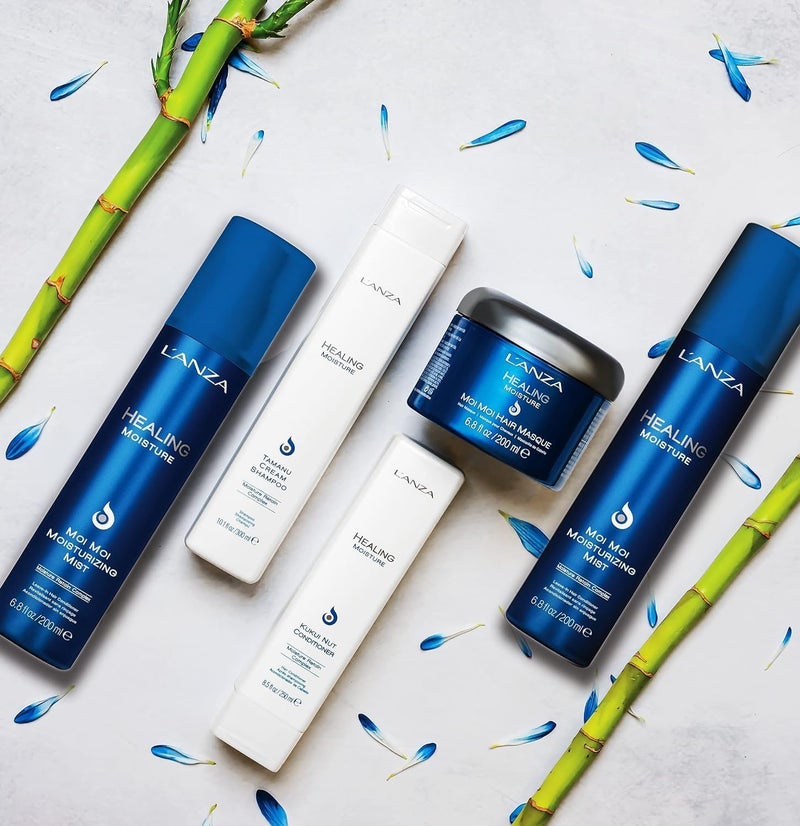 L'ANZA Healing Moisture Moi Moi Hair Masque - 6.8 Fl Oz, Moisturizing Treatment for Dry and Coarse Hair with Bamboo Codifying Complex - Image 5