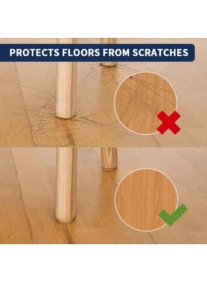 Chair slip and floor scratch preventer made of fiber, 16 pieces - Image 2