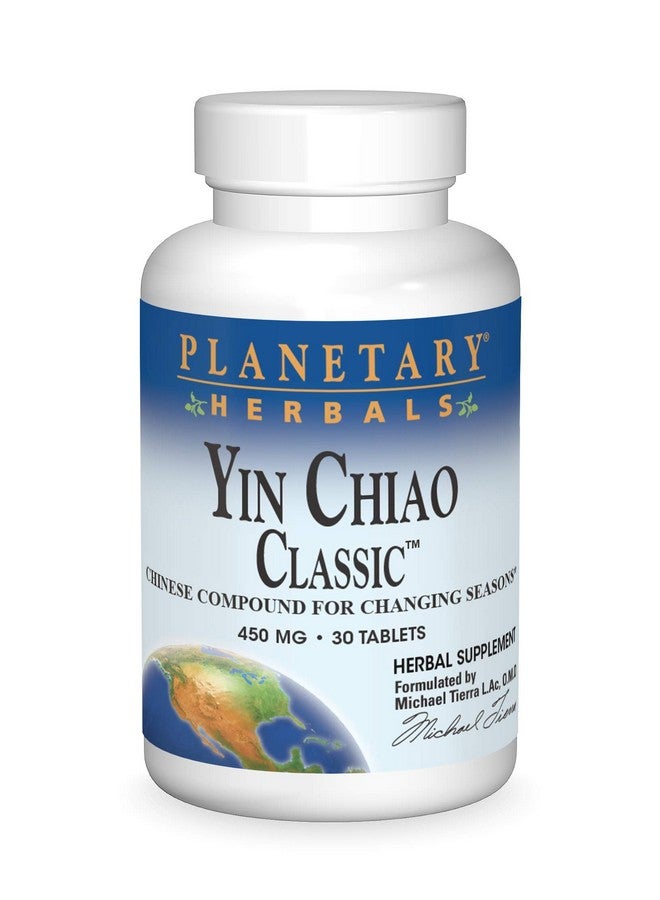 Planetary Herbals Yin Chiao Classic Tablets, 450 mg, 30 Count - Image 1