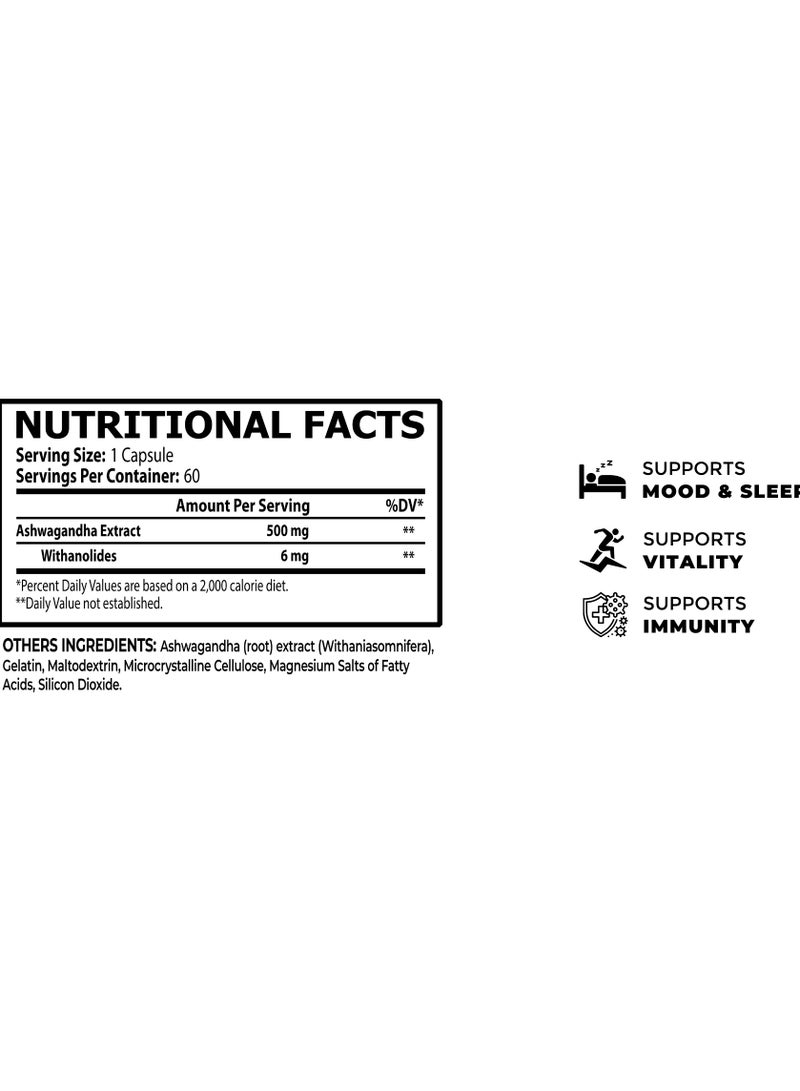 كور تشامبس أشواغاندا ٥٠٠ مجم ٦٠ كبسولة - Image 4