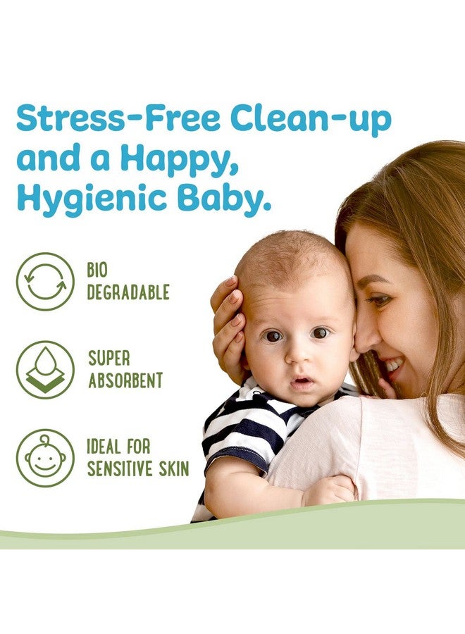 Peekapoo - Disposable Cotton Wash Cloths (50 Pack), Biodegradable, Soft, Thick, Baby Burp Cloths, Unscented, Hypoallergenic Burping Cloth, Sensitive Skin - Image 5