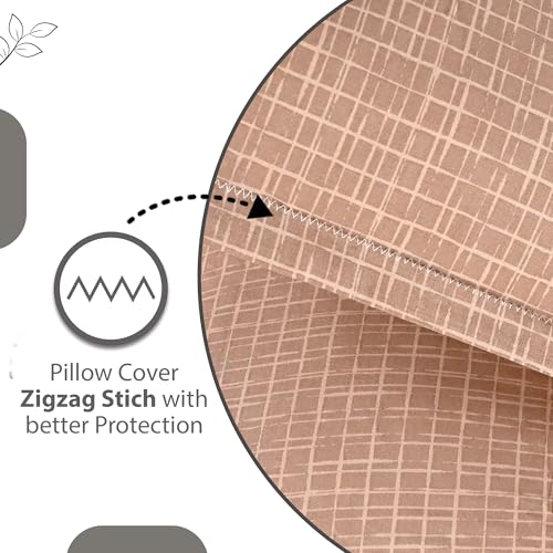 Divine Casa 144 TC 100% Pure Cotton Queen Size Double Bed Bedsheet with 2 Pillow Covers | Soft, Durable & All-Weather Comfortable Easy Care Sheet | Size 222 x 254 CM | Wavy Pattern | Charcoal Blue - Image 4