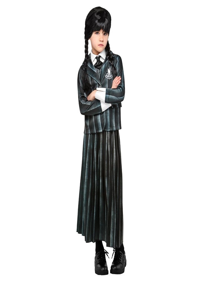 Rubies Wednesday TV Series: Wednesday Addams Nevermore School Uniform Costume for Kids by Rubies, Girl's Medium - Image 1
