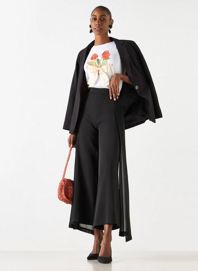 تواكستريمز بنطلون سادة بخصر مطاطي وتفاصيل متداخلة من توإكستريمز - Image 2