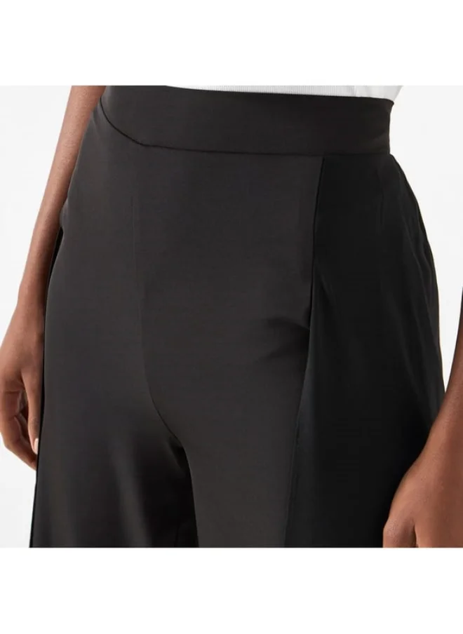 2Xtremz 2Xtremz Solid Pants with Overlay Detail and Elasticated Waistband