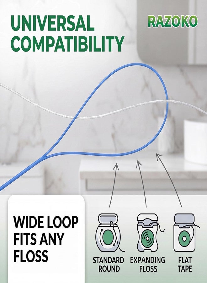 RAZOKO Dental Floss Threaders for Braces & Orthodontic Care - Image 3