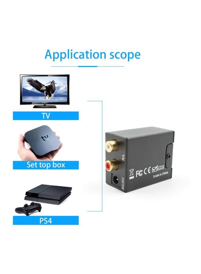 Digital To Analog Audio Converter Black/Gold - Image 3