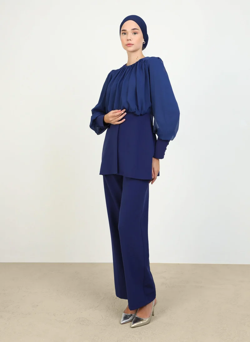 Refka by modanisa Blue - Evening Suit - Refka