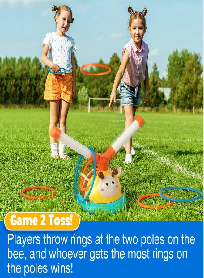 Billeeit 2-in-1 Musical Jump and Toss Ring Game Toy, Indoor and Outside Jump Toy for Kids Ages 4-8 and Toddler 1-3, 3-5, Christmas Boys and Girls Birthday Gift w/4 Speeds and Remote Control - Image 4