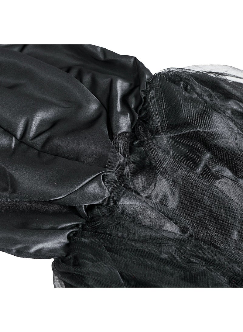 Loquat Witch Costume For Women ，Wicked Witch Black Dress Outfit ，Gothic Victorian Witch Vampire Dress，Movies And Video Games Costume For Women - Image 5