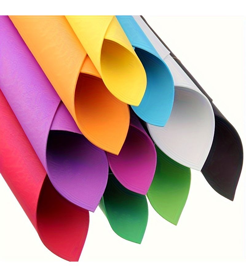 Pack Of 10 Colorful EVA Foam Sheets For Craft Projects - Image 1