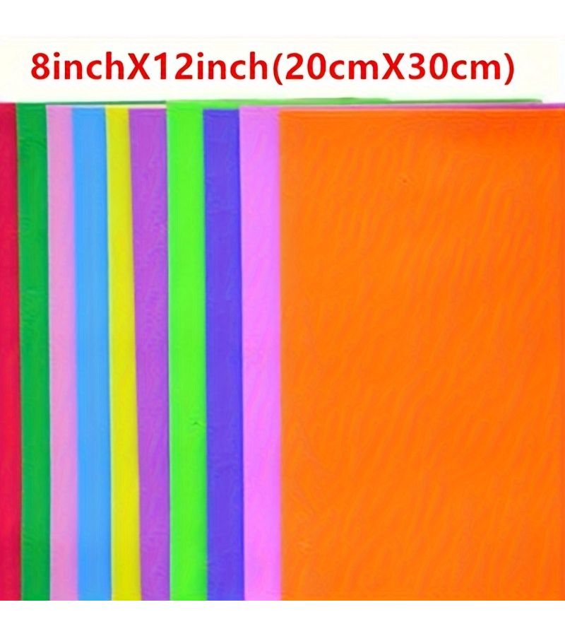 Pack Of 10 Colorful EVA Foam Sheets For Craft Projects - Image 2