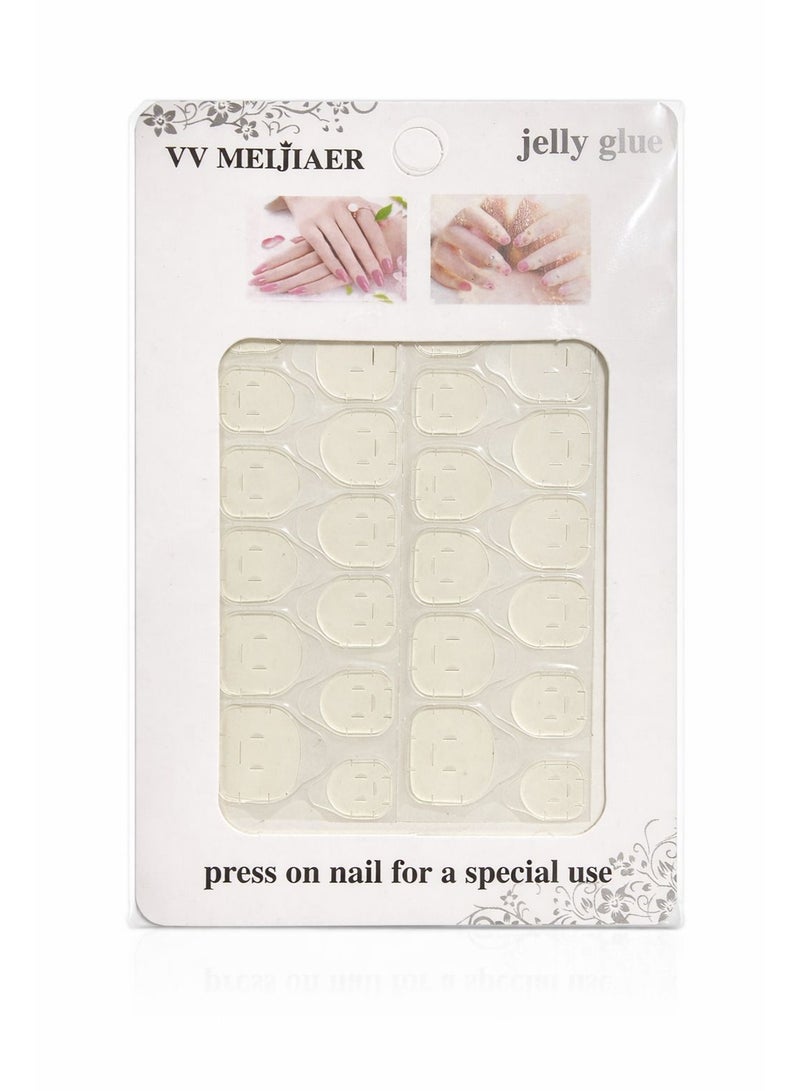 شريط لاصق للأظافر دبل فيس – 240 قطعة (10 ورقة) لاصق لتثبيت الأظافر الصناعية مقاوم للماء