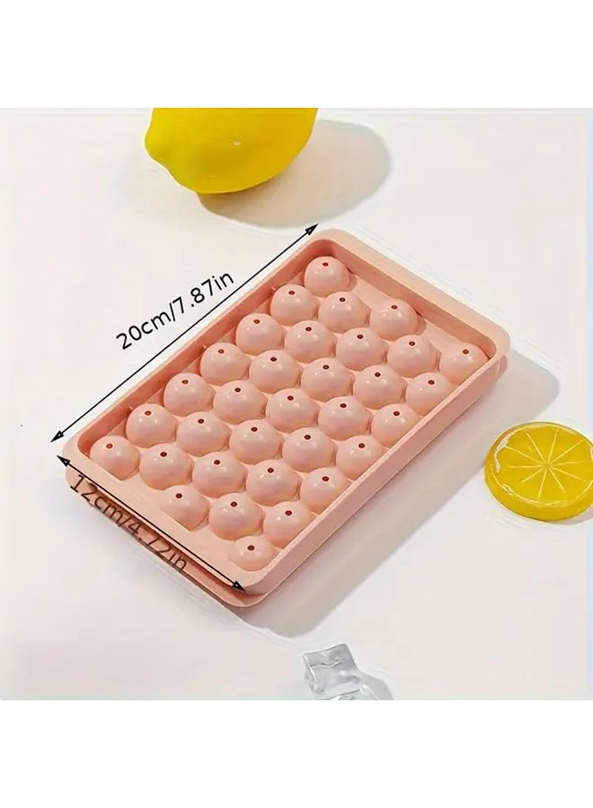 4pcs 1pc Ice Hockey Ice Tray with Lid Round Ice Ball Mold Ice Box 33 Compartments Blue Easy Release Makes Ice Cubes Suitable for Summer Drinks Party Cafes Bars - Image 3
