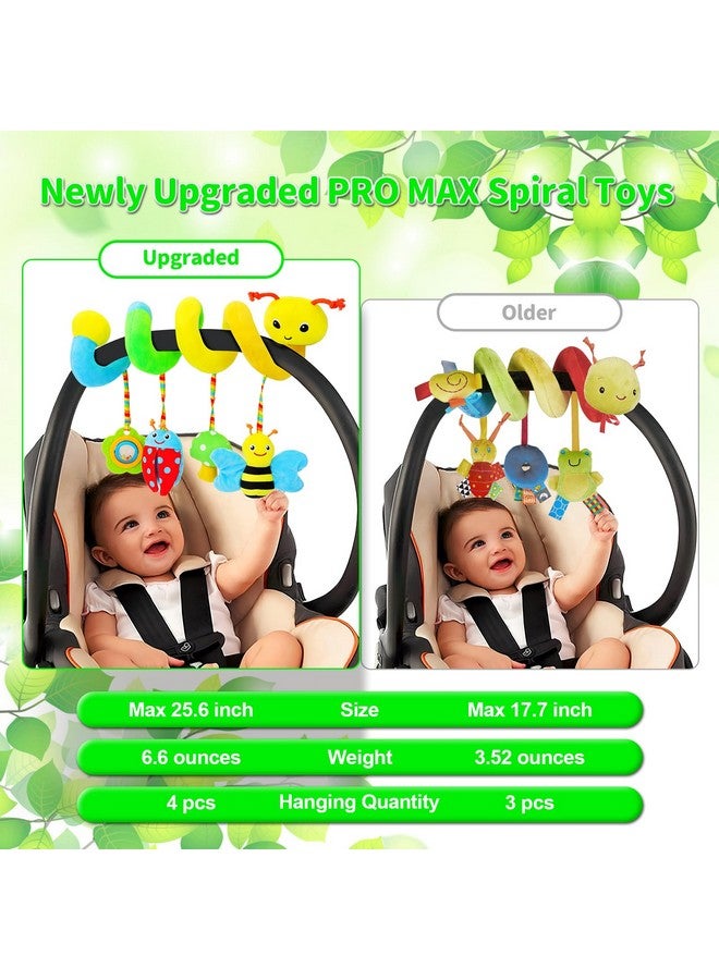 FPVERA Car Seat Toys For Babies 0-6 Months Upgraded Version Spiral Car Seat & Stroller Activity Toy, Soft Plush Hanging Toys With Rattles, Best Gift For Ages 0 And Up - Image 2