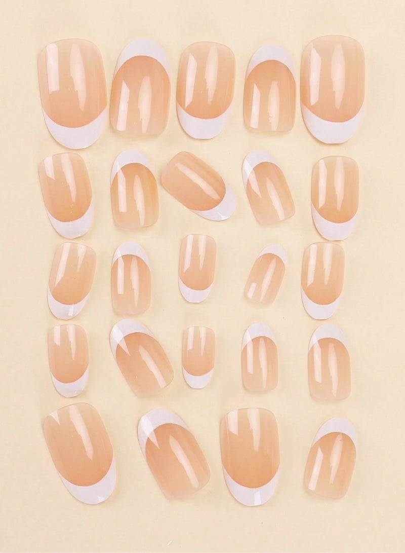 اظافر تركيب مزيفه بشكل لوزي تحتوي العلبه على 24 ظفر مع مبرد اظافر و صمغ - Image 4