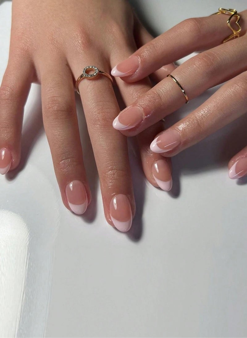 اظافر تركيب مزيفه بشكل لوزي تحتوي العلبه على 24 ظفر مع مبرد اظافر و صمغ - Image 3