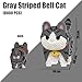 HONLANCH Animal Gray Striped Bell Cat Micro Building Blocks Set8000PCS Gift for Adults and Kids - Image 4