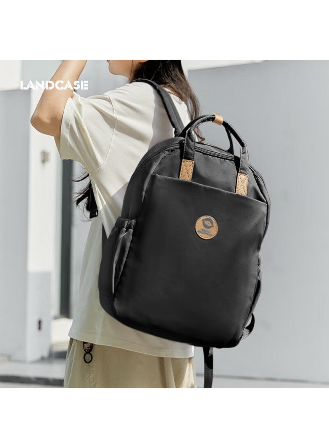 Landcase Backpack For Women, Large Capacity School Bag For Middle And High School Students, Stylish Casual Laptop Backpack For College Students, Model 3906 In Black