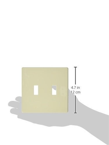 Lutron Fassada 2 Gang Wallplate For Toggle-Style Dimmers And Switches, Fg-2-Al, Almond (1-Pack) - Image 5