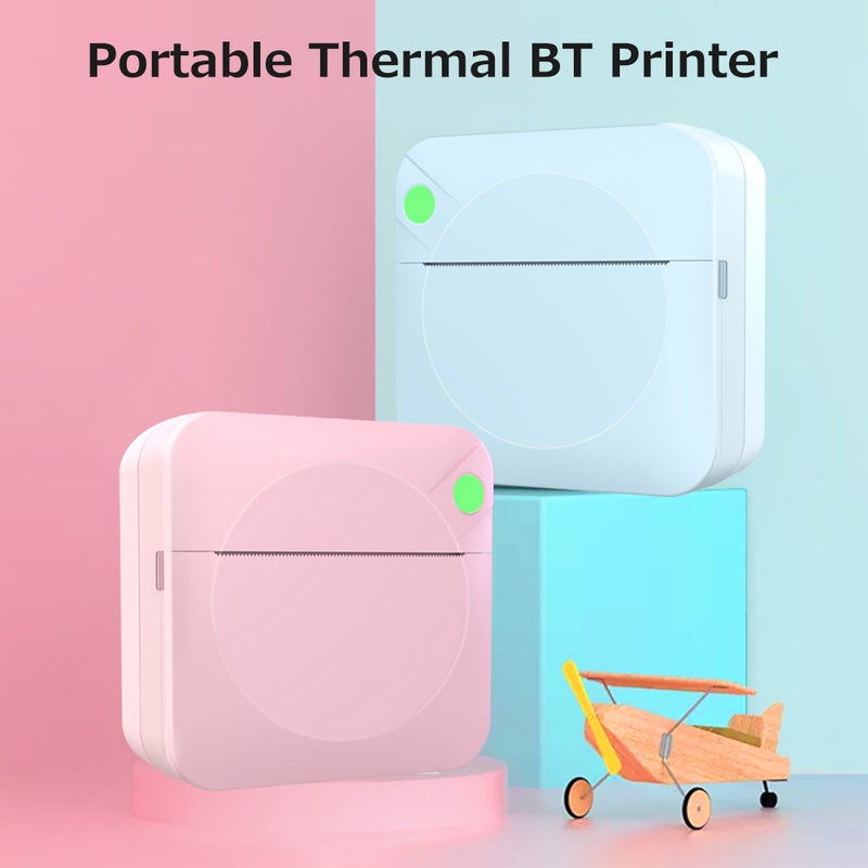 Portable Pocket-size Thermal Printer Wireless BT Error Printer Simple Operation Support Photo Notes Text Memo Printing Pink - Image 2