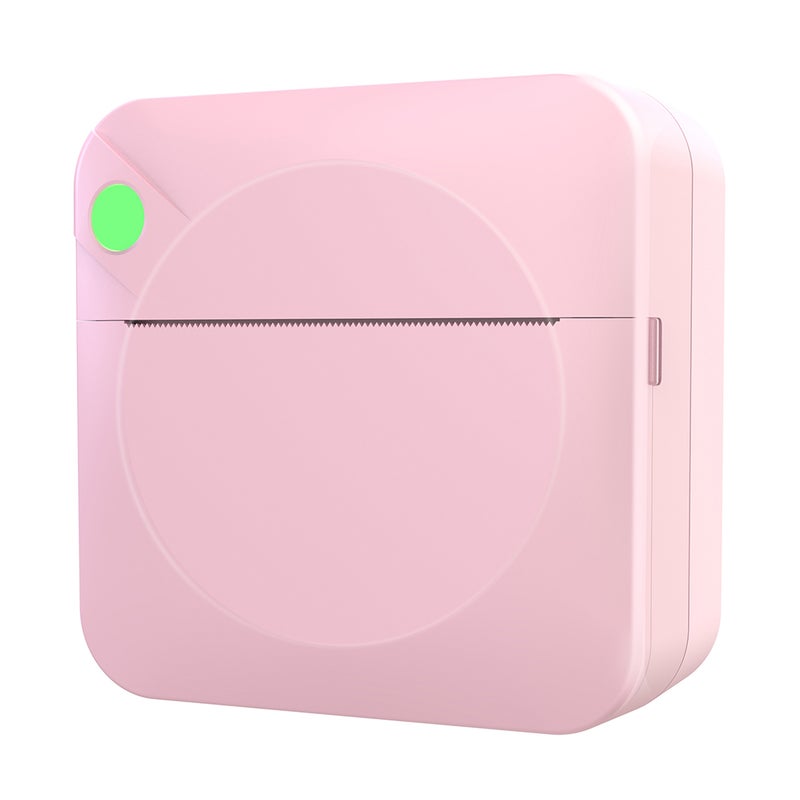 Portable Pocket-size Thermal Printer Wireless BT Error Printer Simple Operation Support Photo Notes Text Memo Printing Pink - Image 1