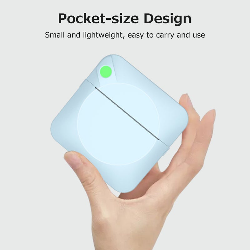 Portable Pocket-size Thermal Printer Wireless BT Error Printer Simple Operation Support Photo Notes Text Memo Printing Pink - Image 4