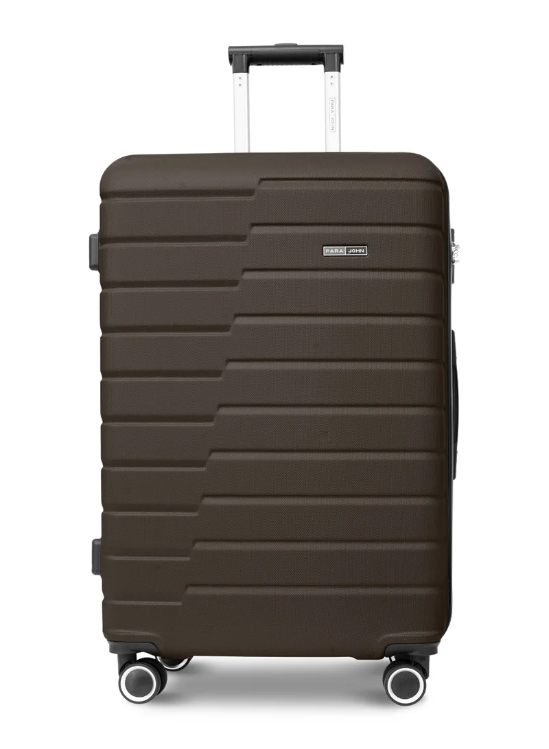 بارا جون Twinora  20-Inch Small ABS Hard Case Cabin Luggage Trolley Bag – 10kg Capacity, 8 Spinner Wheels & Lock, Dark Grey