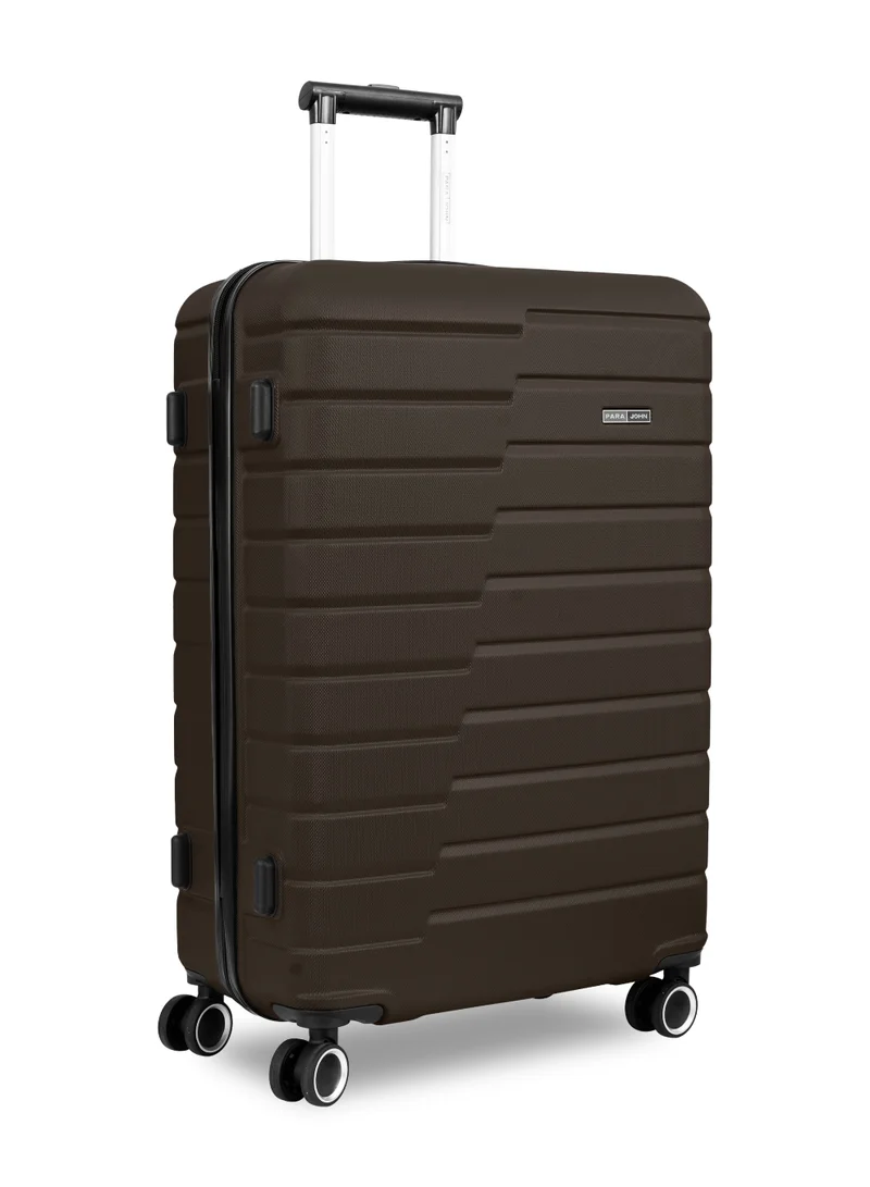بارا جون Twinora  20-Inch Small ABS Hard Case Cabin Luggage Trolley Bag – 10kg Capacity, 8 Spinner Wheels & Lock, Dark Grey