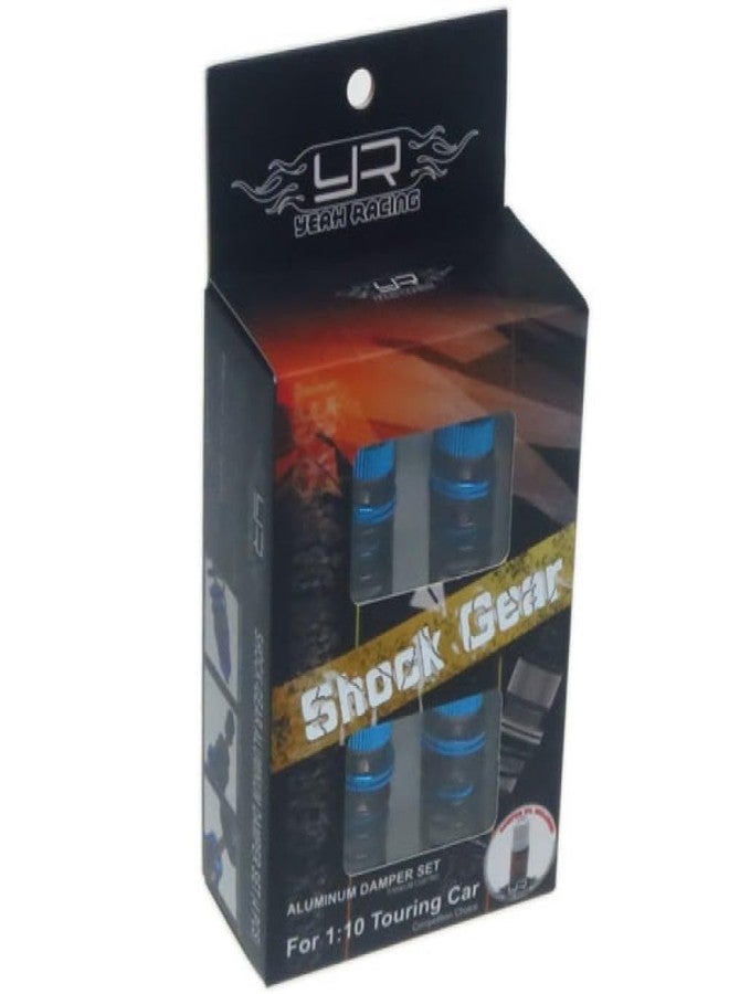 Yeah Racing Shock-Gear 50mm Damper Set for 1/10 RC Touring M-Chassis Car Blue #DSG-0050BU - Image 2