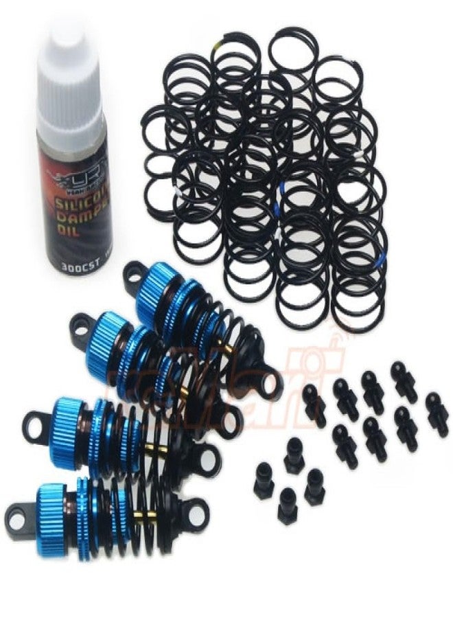 Yeah Racing Shock-Gear 50mm Damper Set for 1/10 RC Touring M-Chassis Car Blue #DSG-0050BU - Image 1