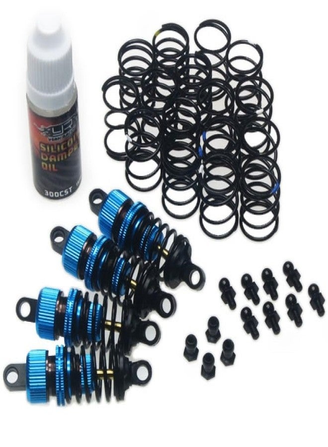 Yeah Racing Shock-Gear 50mm Damper Set for 1/10 RC Touring M-Chassis Car Blue #DSG-0050BU - Image 3