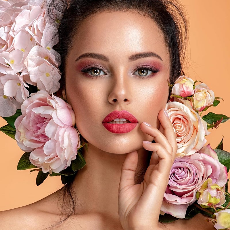 COLORS QUEEN Colors Queen Eye See You Makeup Kit with 18 Shimmery Eyeshadows 3 Highlighters 2 Compact Powder 2 Applicator and 1 Sponge Eye Face Lips Palette for Women Multicolor01 29g - Image 2