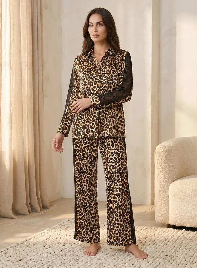 سبلاش فيڤ Satin Lace Pyjama