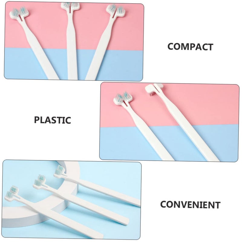 8 Pcs Soft Bristle Pet Toothbrush Set Ergonomic Handle For Dog And Cat Teeth Cleaning - Image 4