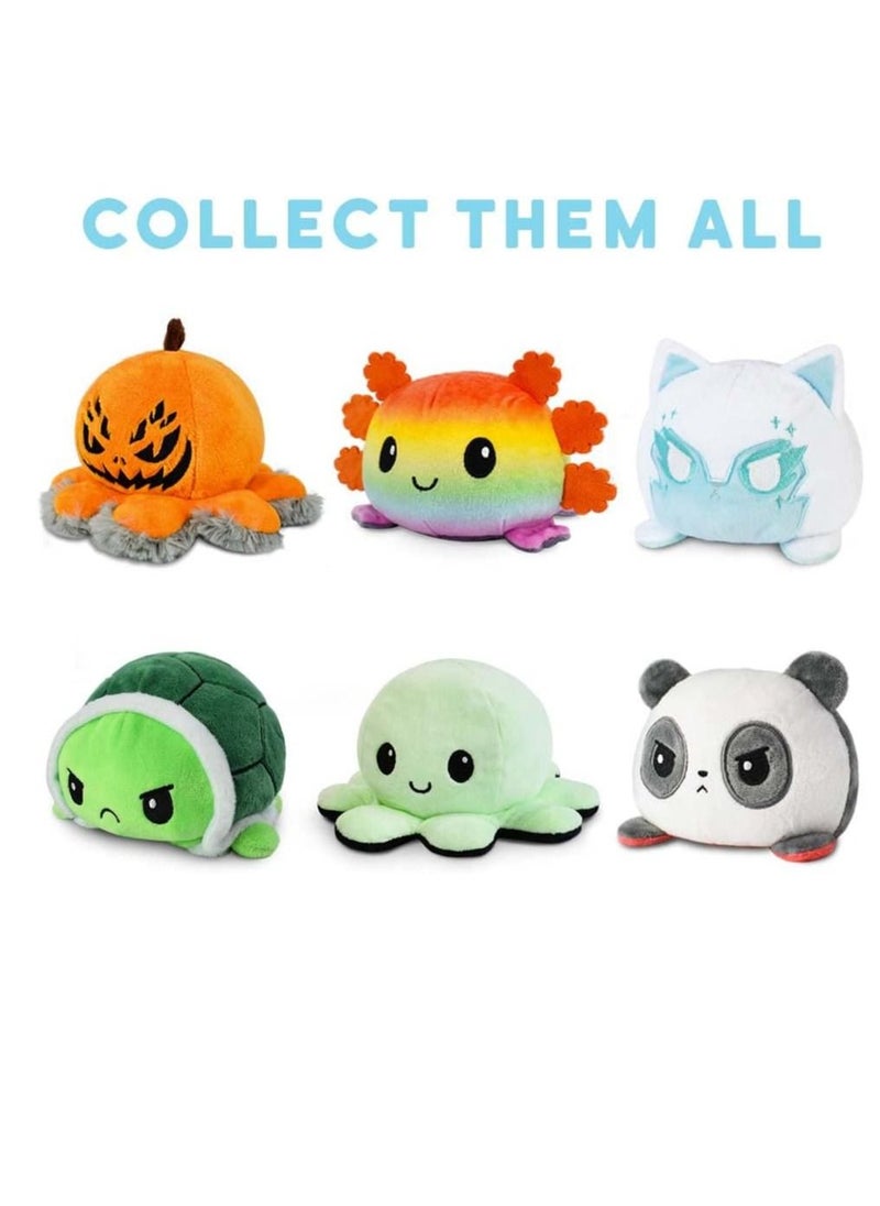 The Original Reversible Cat Plushie - Russian Blue - Cute Sensory Fidget Stuffed Animals That Show Your Mood 20cm