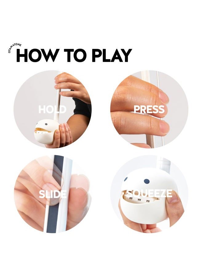 Otamatone English Edition, Japanese Electronic Musical Instrument Synthesizer by Cube/Maywa Denki, White - Image 2