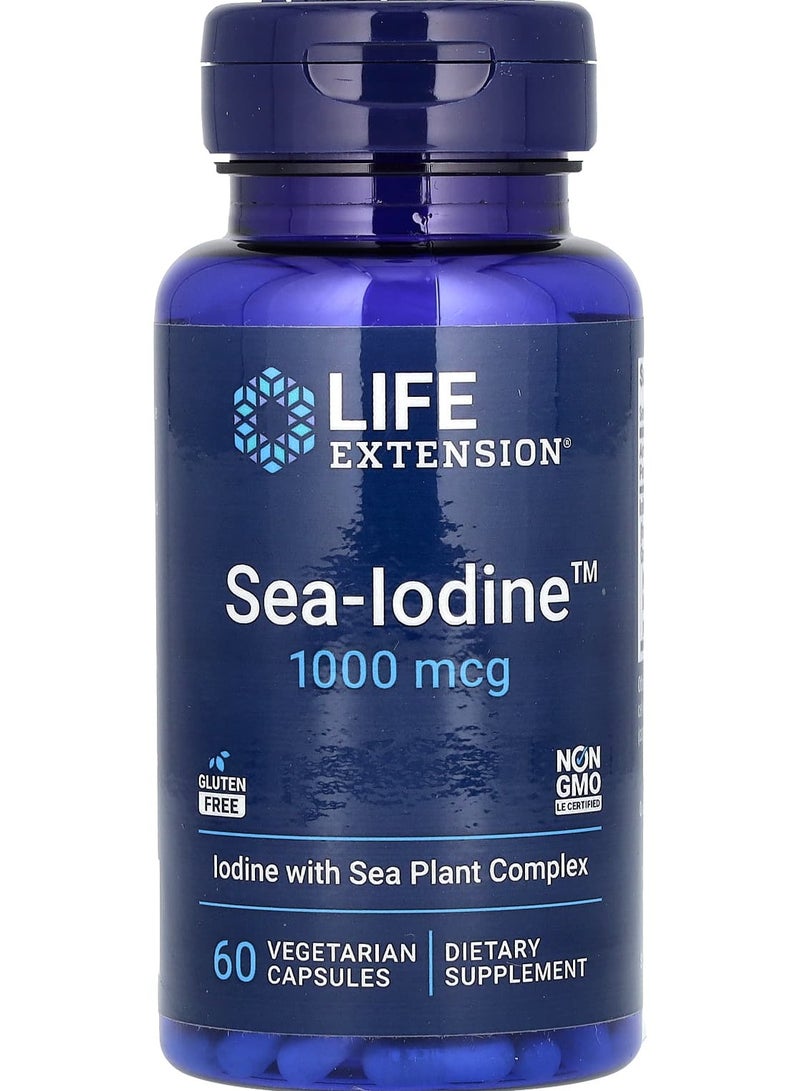 Sea-Iodine, 1,000 mcg, 60 Vegetarian Capsules