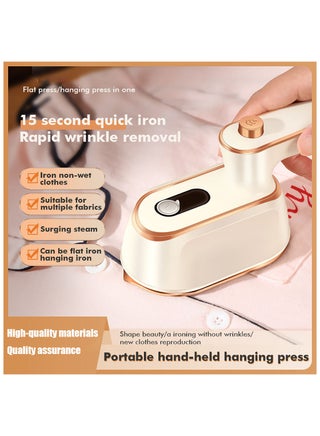 Mini Travel Steam Iron - 1000 Watt Travel Steam Iron Portable Professional Handheld Garment Steamer 180° Rotating Foldable Home and Travel Garment Steamer Suitable for Home and Travel Garment Steamers - view 3