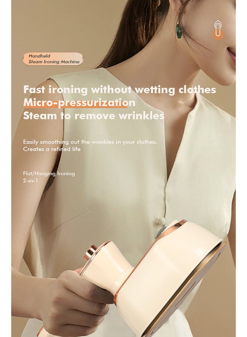 Mini Travel Steam Iron - 1000 Watt Travel Steam Iron Portable Professional Handheld Garment Steamer 180° Rotating Foldable Home and Travel Garment Steamer Suitable for Home and Travel Garment Steamers