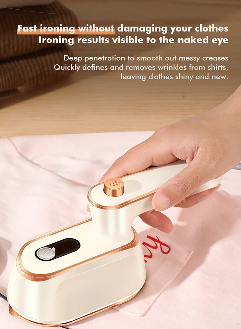 Mini Travel Steam Iron - 1000 Watt Travel Steam Iron Portable Professional Handheld Garment Steamer 180° Rotating Foldable Home and Travel Garment Steamer Suitable for Home and Travel Garment Steamers