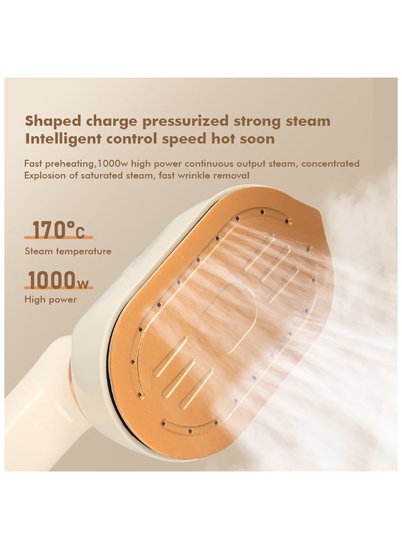 Mini Travel Steam Iron - 1000 Watt Travel Steam Iron Portable Professional Handheld Garment Steamer 180° Rotating Foldable Home and Travel Garment Steamer Suitable for Home and Travel Garment Steamers