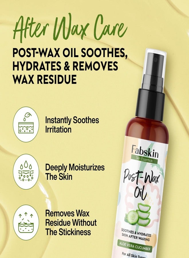 Fabskin Pre Wax Gel & Post Wax Oil Combo 100ml Each | With Aloevera & Cucumber | Cleansing & Moisturizing - Image 4